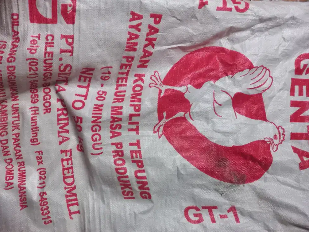 Pakan ayam petelur genta 1/ gt1