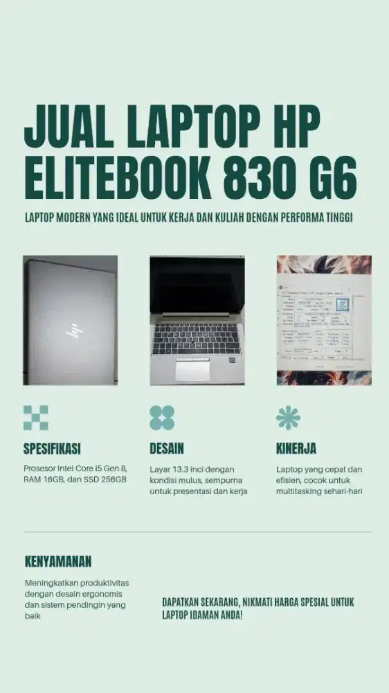 HP EliteBook 830 G6 I5 Gen 8