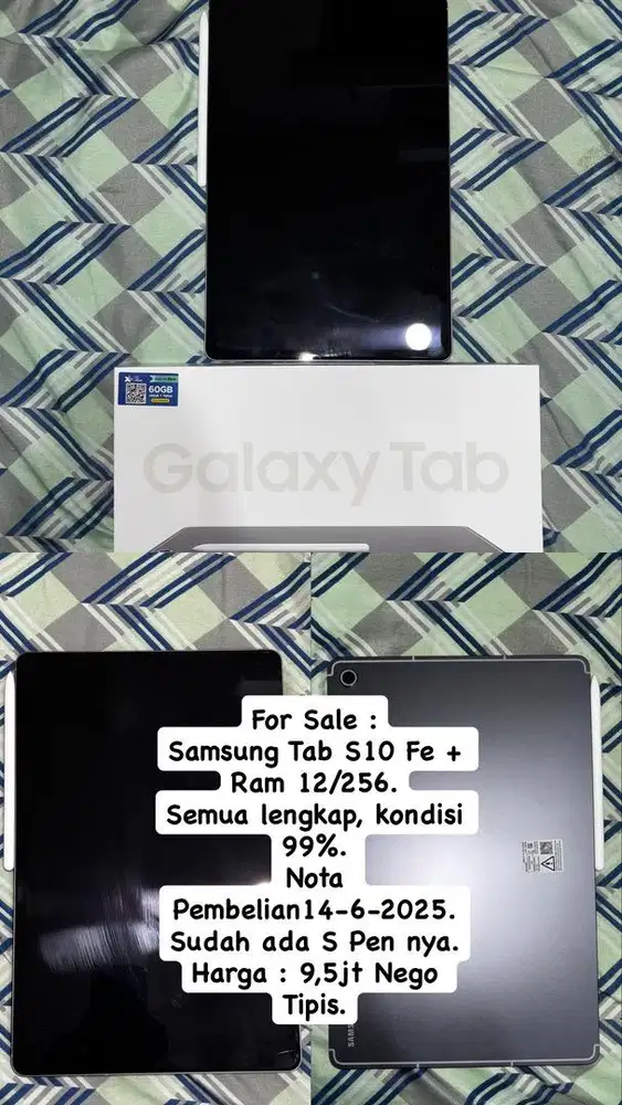 Samsung Galaxy Tab S10 Fe Plus Ram 12/256