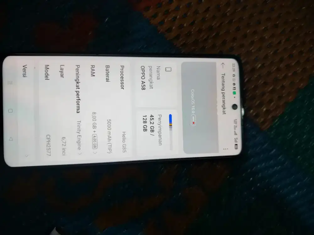Oppo A58 8+8/128 full set