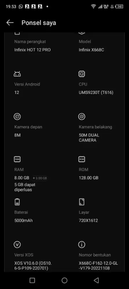 Infinix hot 12 pro ram 8/128