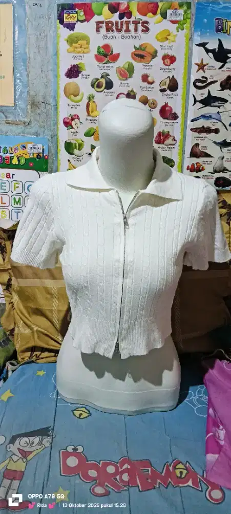 Atasan Crop Putih