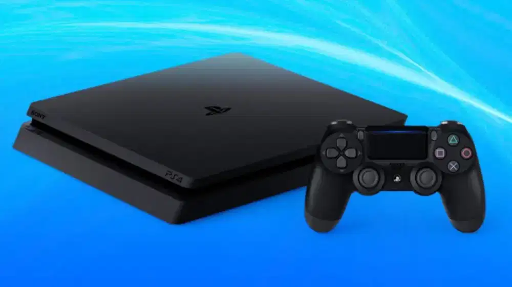 Ps4 slim stick 2 baterai awet hdd 500gb kondisi normal versi original