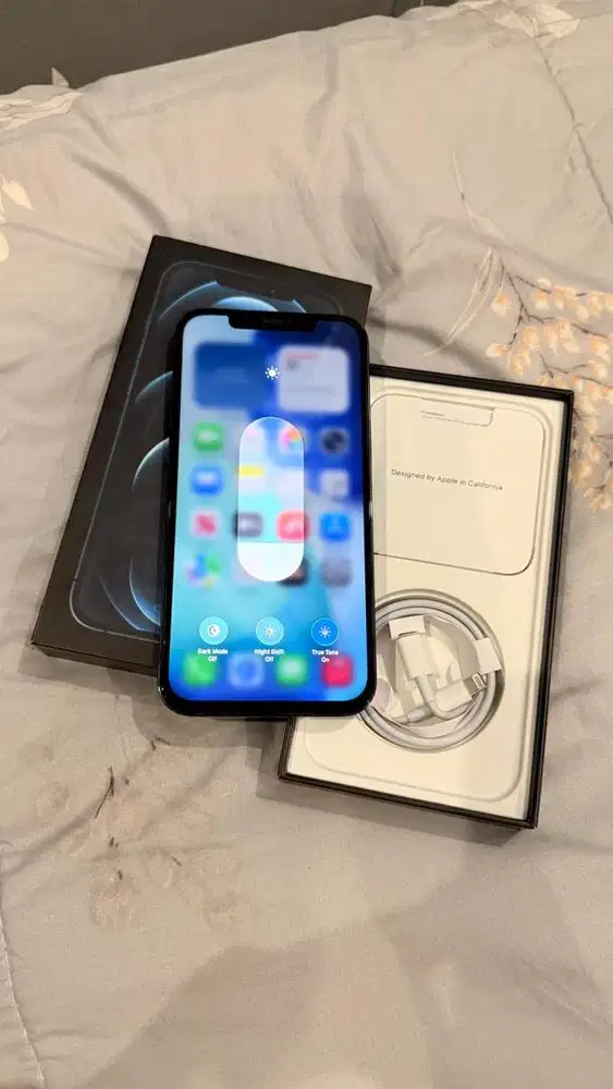 Dijual Iphone 12 Promax 256GB Blue Resmi Ibox Lengkap