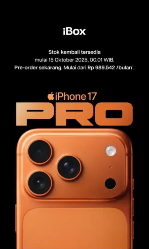 PO IPHONE 17 CREDIT ( stock terbatas per hari ini )