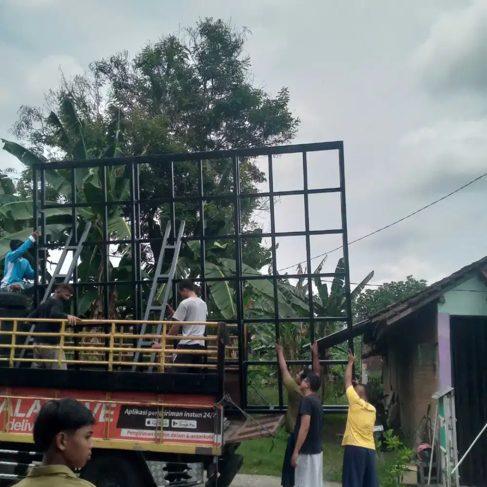 Tukang las panggilan bengkel las jogja kanopi besi bajaringan pagar