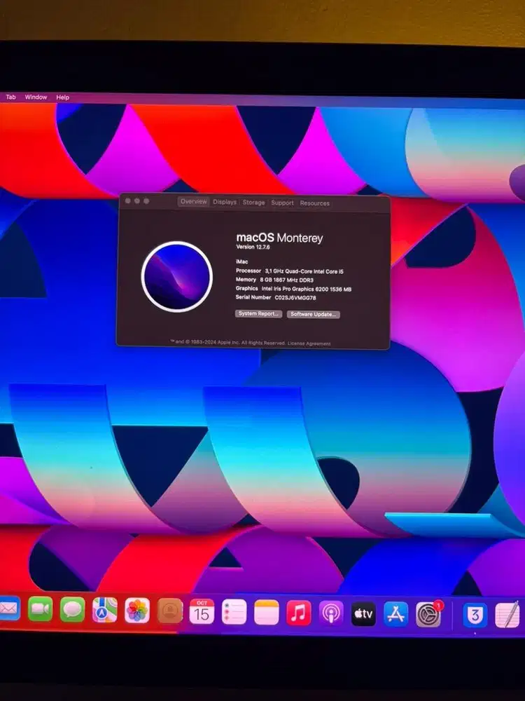 Imac 2015 21.5in retina 4k