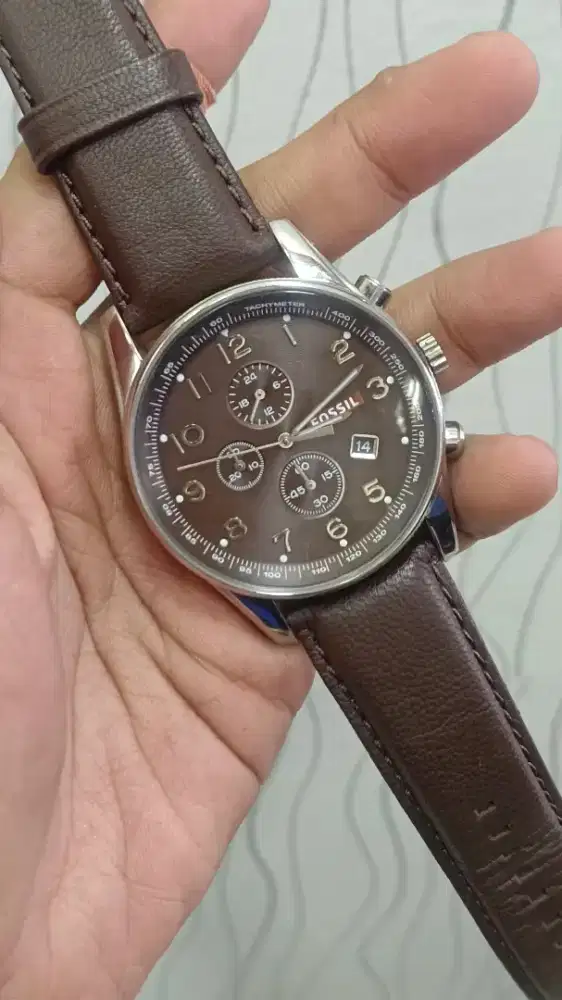 Jam tangan fossil pria original chrono