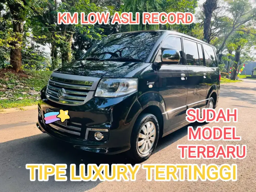 SUZUKI APV SGX LUXURY R15 2015 HITAM KM LOW ASLI RECORD TIPE TERTINGGI