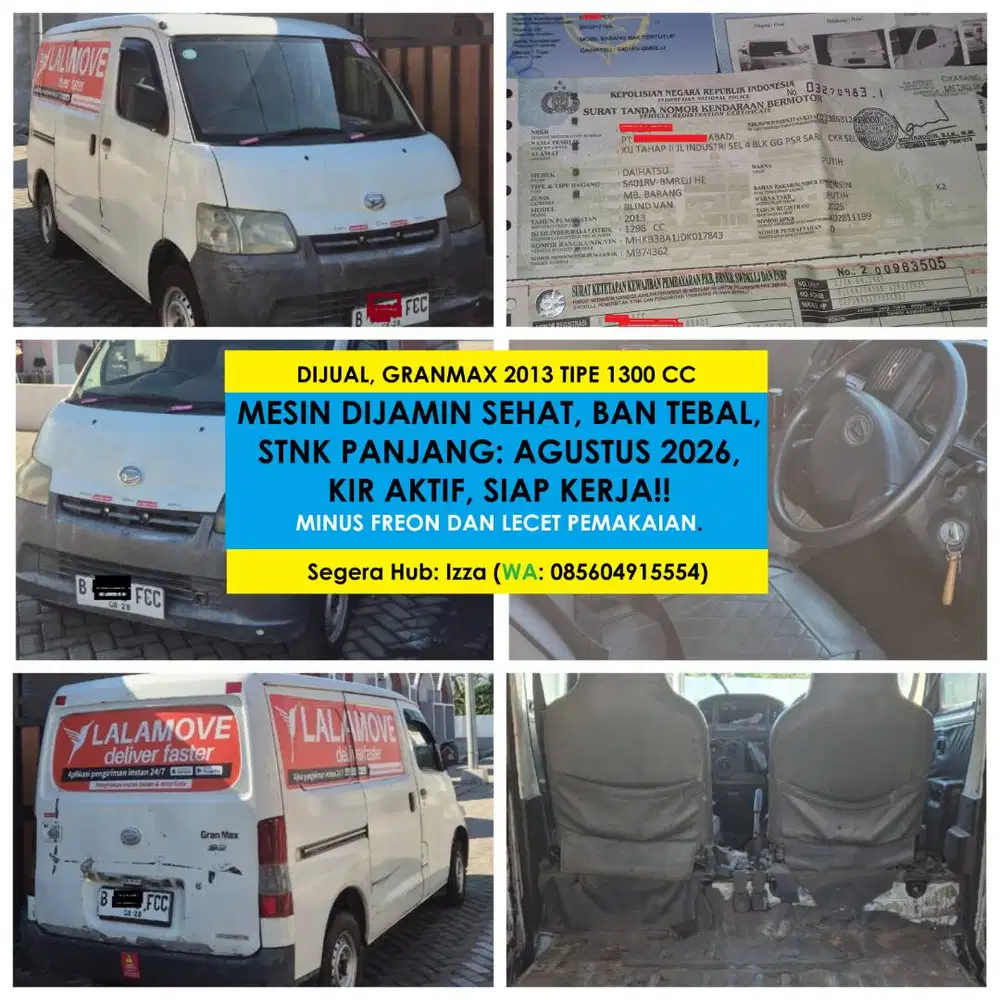 Gran Max Blindvan 2013 Istimewa, Mesin Sehat Pajak Panjang Siap Kerja!