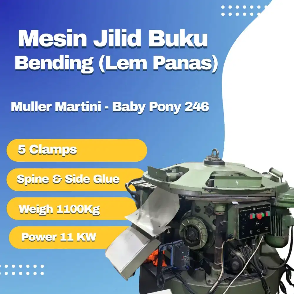 Mesin Jilid Buku Binding / Jilid Lem Panas