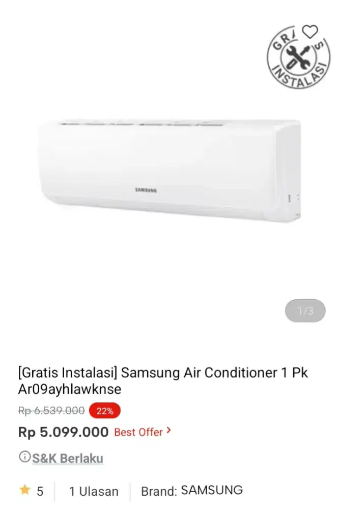 PROMO KREDIT SAMSUNG AC 1PK