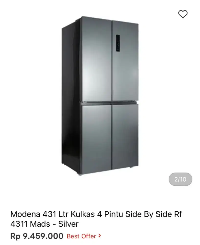KULKAS SBS MODENA 4 PINTU RF 4311MADS