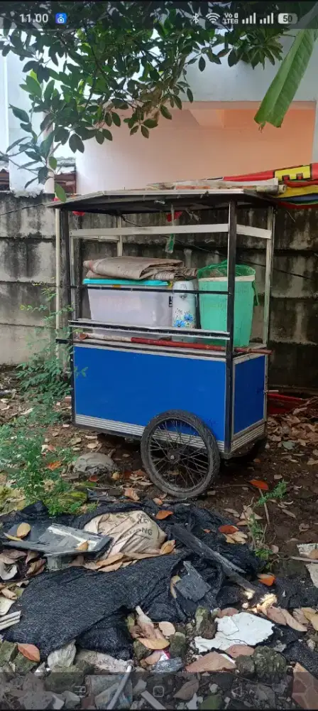 gerobak minuman bekas