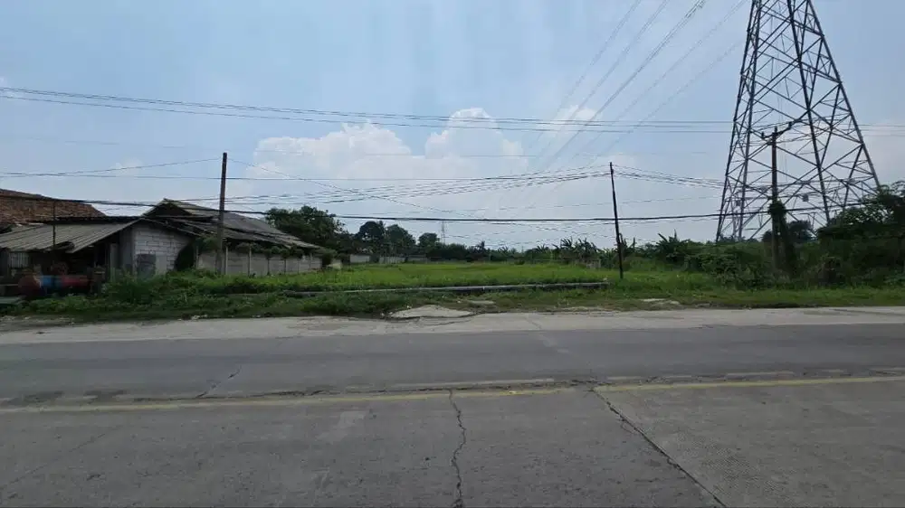 Dijual Cepat BU Tanah Pinggir Jalan Raya Cikande