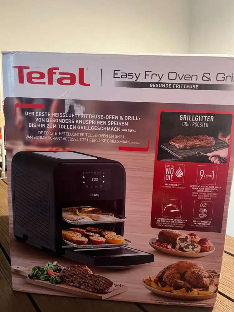 Tefal easy fry oven & grill kondisi baru