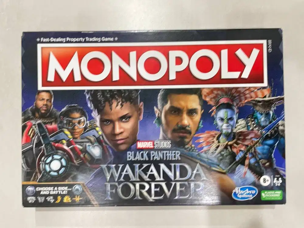 Monopoly Black Panther Wakanda Forever Hasbro Board Game FULL SET