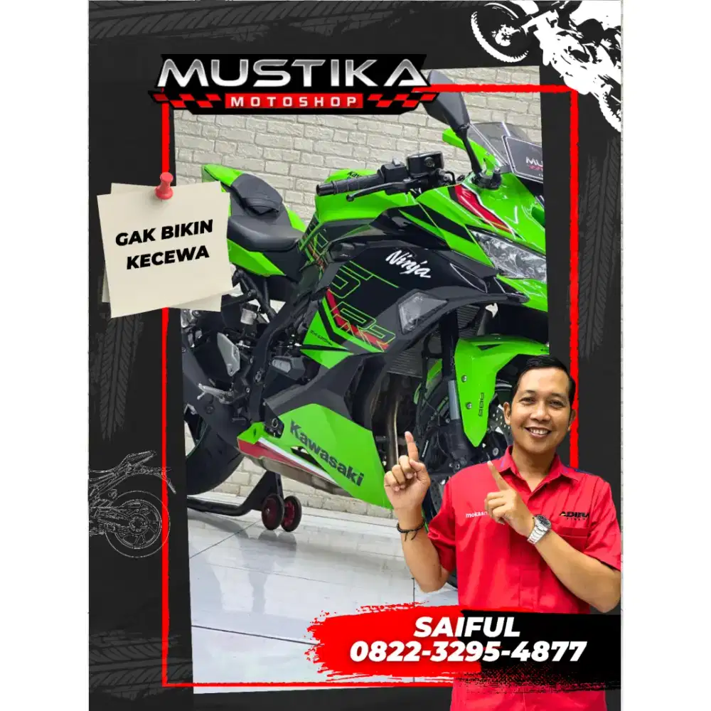 Odo 1rb Istimewa!!Kawasaki ZX25RR 2023 Plat Jatim Full Paper-Mustika
