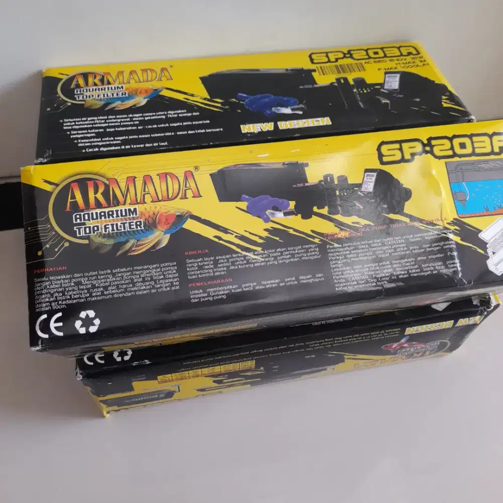 Top filter aquarium 1 set merk Armada SP203A