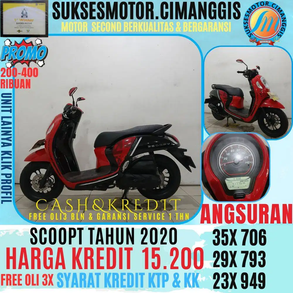 SCOOPY TERMURAH CASH/KREDIT BISA PROMO UNIT LAINYA KLIK PROFIL