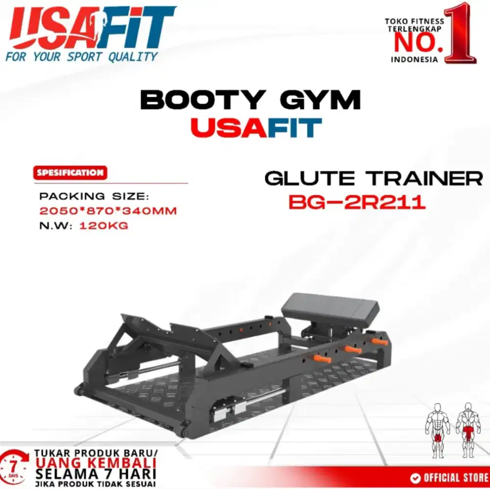 Booty Gym Glute Trainer Model BG-2R211 USAFIT