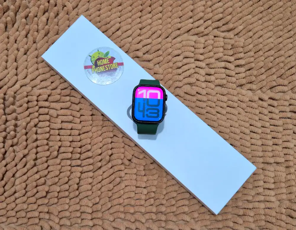 Apple Series 7 45mm Green Mulus Lengkap