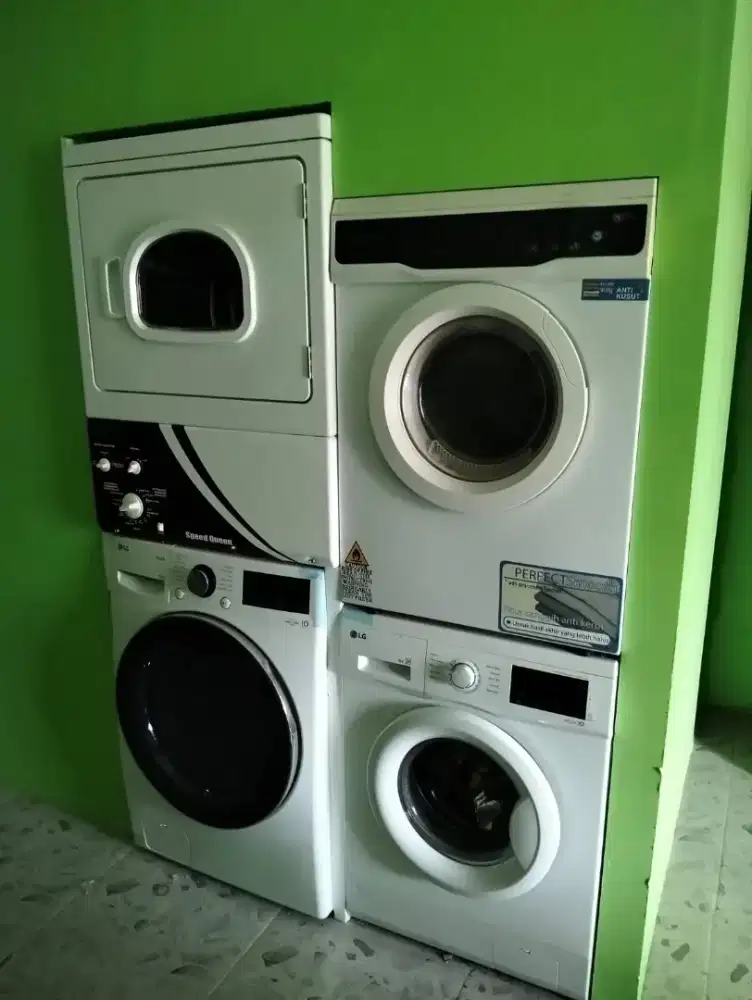 Mesin cuci Dan drying mesin.. 98% bagus baru 3x pakai