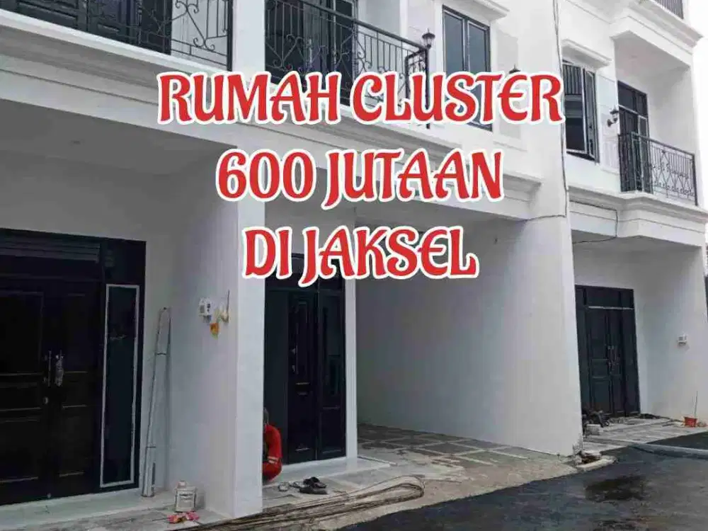 Dijual Rumah cluster minimalis 2,5 Lantai ada rooftop Akses mobil di Jagakarsa Jakarta Selatan Bebas banjir