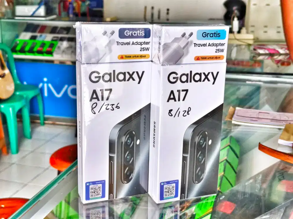 SAMSUNG A17 4G & 5G 8/256 NEW SEGEL PROMO MURAH BONUS ADAPTOR