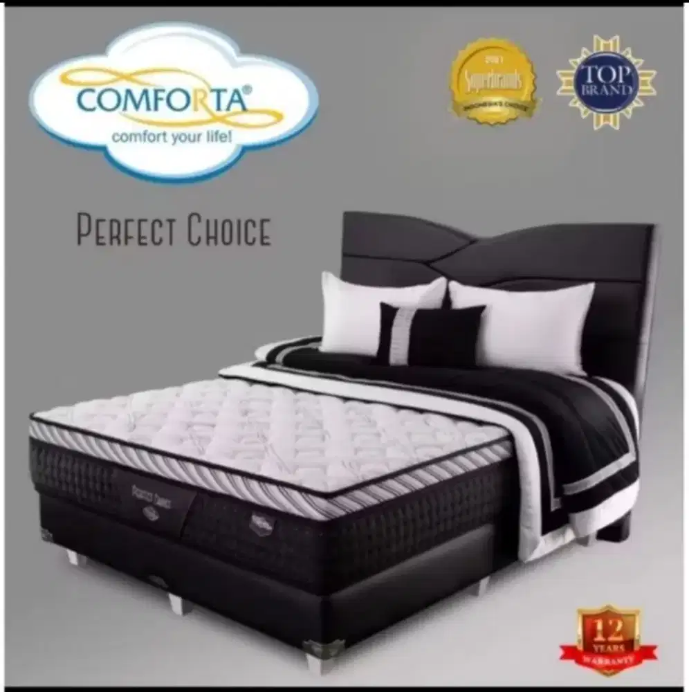 Springbed Comforta Perfect Choice (termasuk dipan Sandaran) 180x200cm