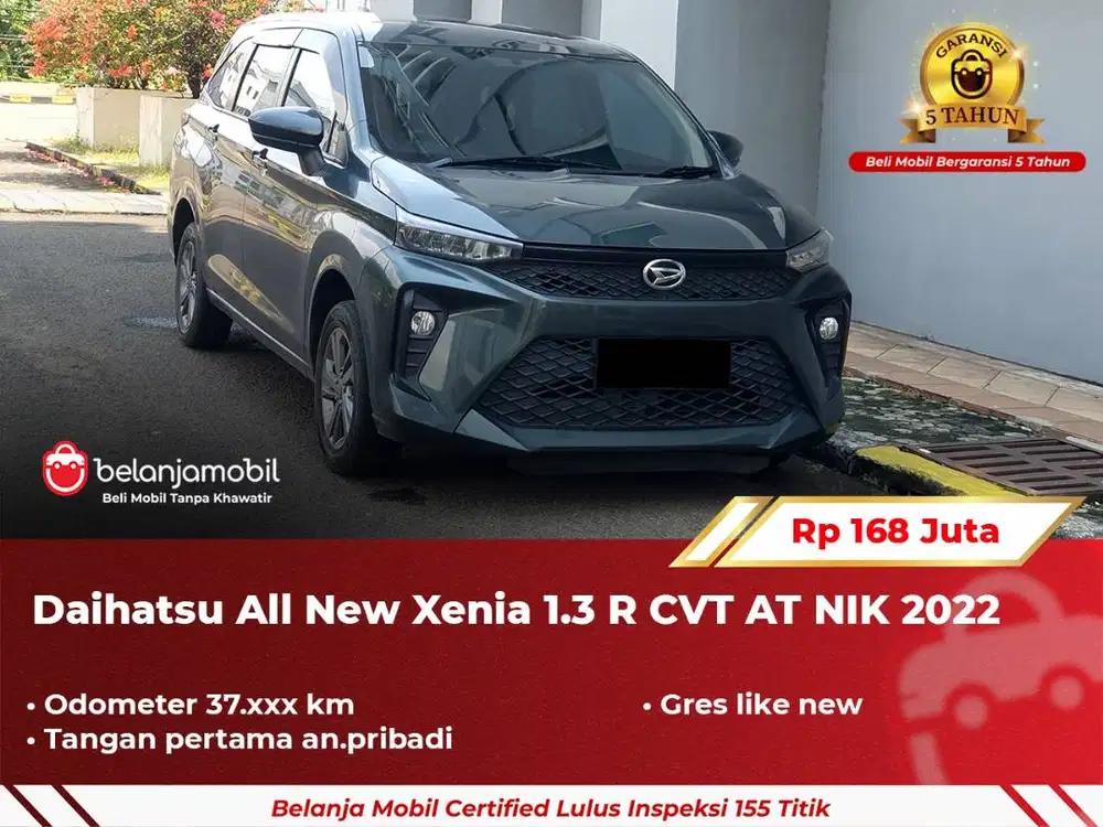 [ GARANSI 5TH ] Daihatsu All New Xenia 1.3 R CVT AT 2022/2023
