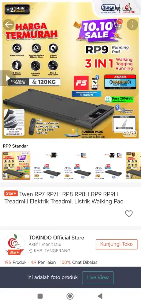 Treadmill twen RP9H mulus