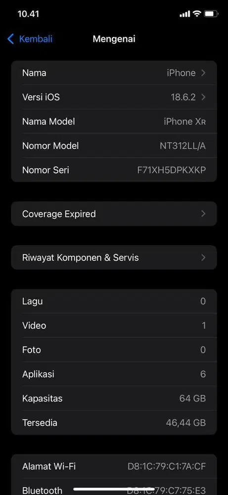 Jual iphone XR 64GB