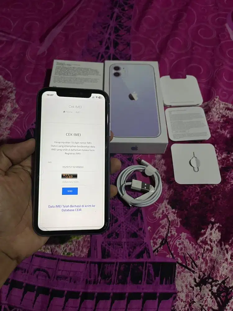 Iphone 11 128GB Beacukai Setara Ibox DUAL SIM