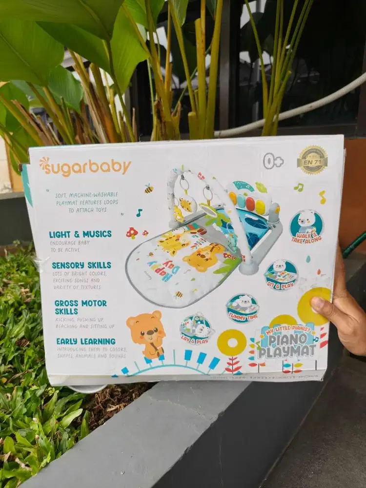 perlengkapan bayi & anak mainan bayi merek sugarbaby piano playmat