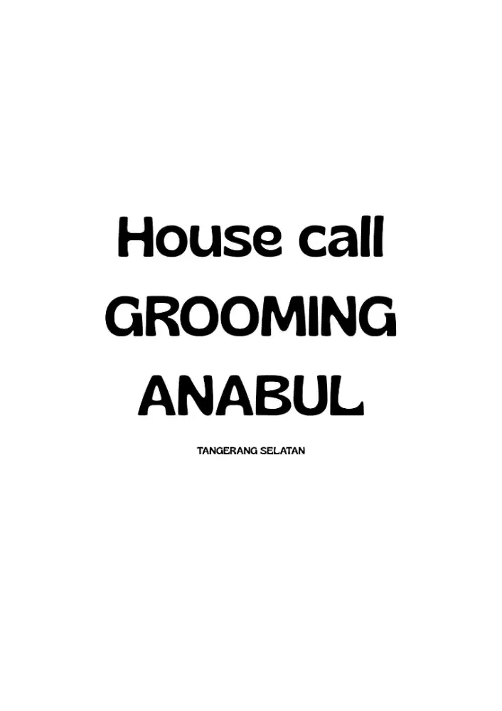 Grooming small dog house call