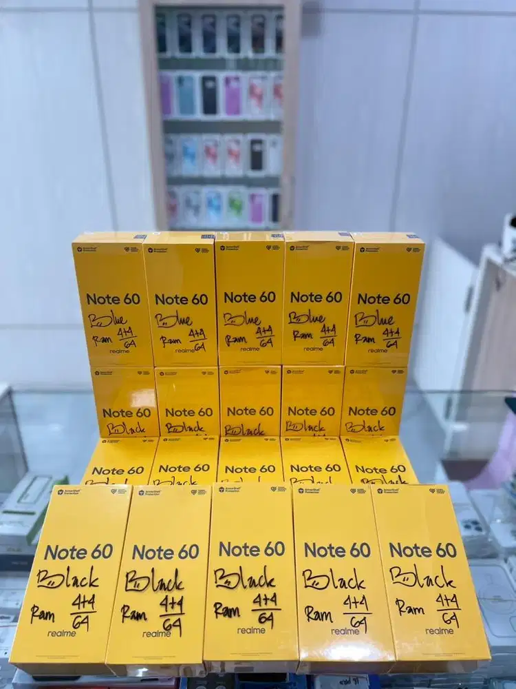 Promo Baru...Realme Note 60 Ram 4+4/64 Grs Resmi (Warna : Black,Blue)