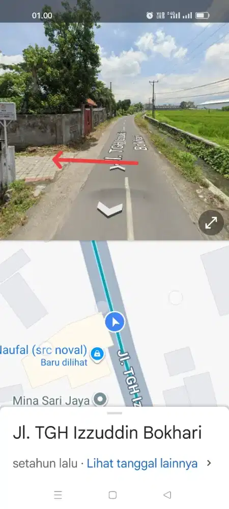 Tanah bertais belakang pasar