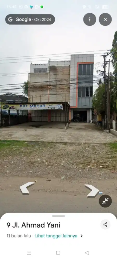 Dikontrakkan ruko di jalan A Yani km 9 samping Merci