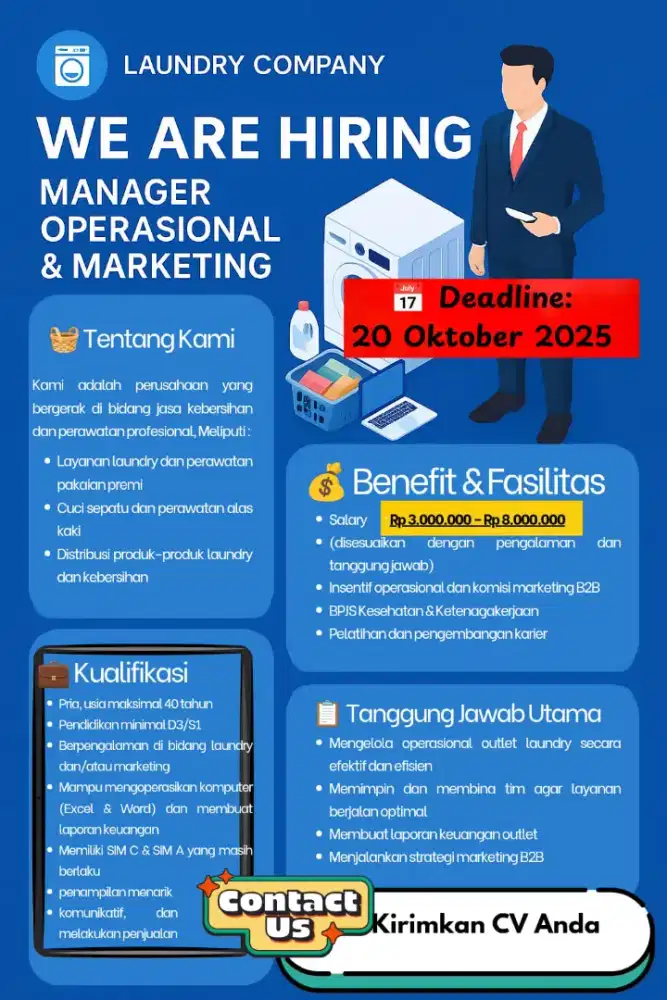 MANAGER OPERASIONAL & MARKETING