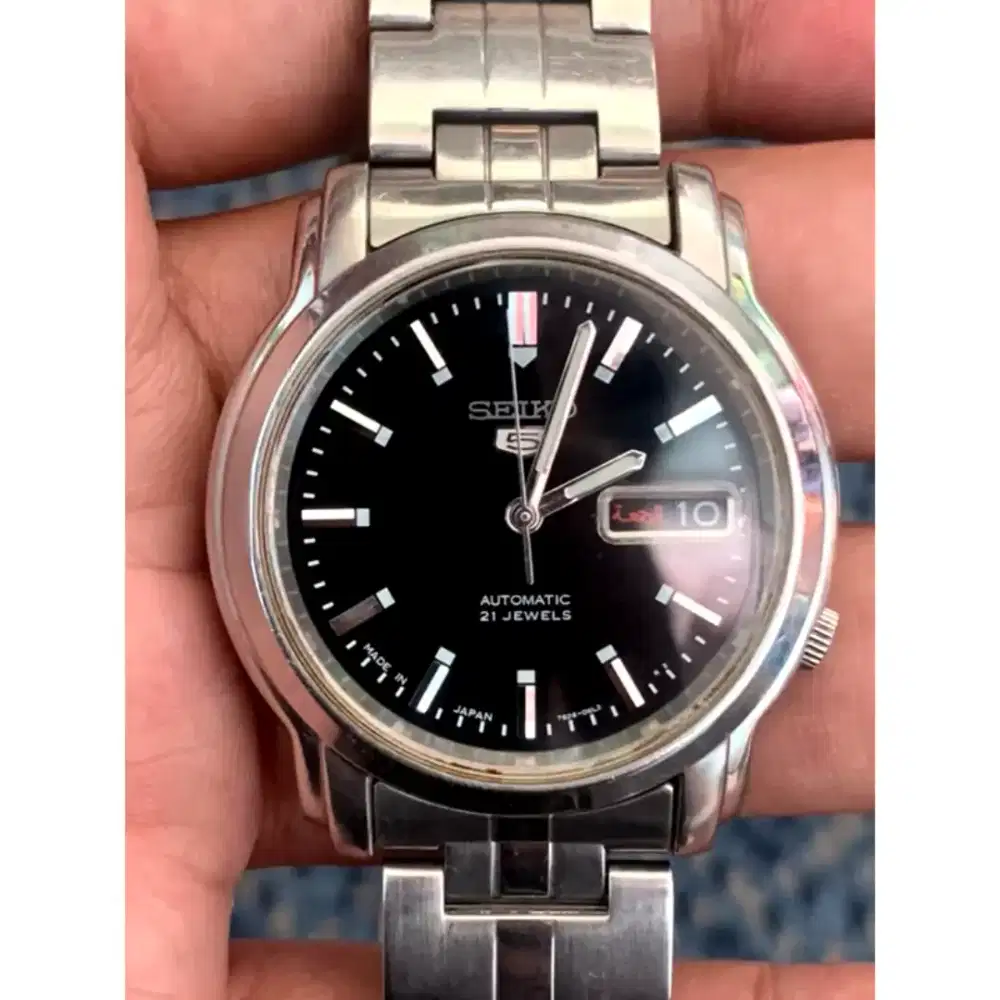 Seiko 5 Automatic SNKK71J1 Black Dial Stainless Steel Bracelet