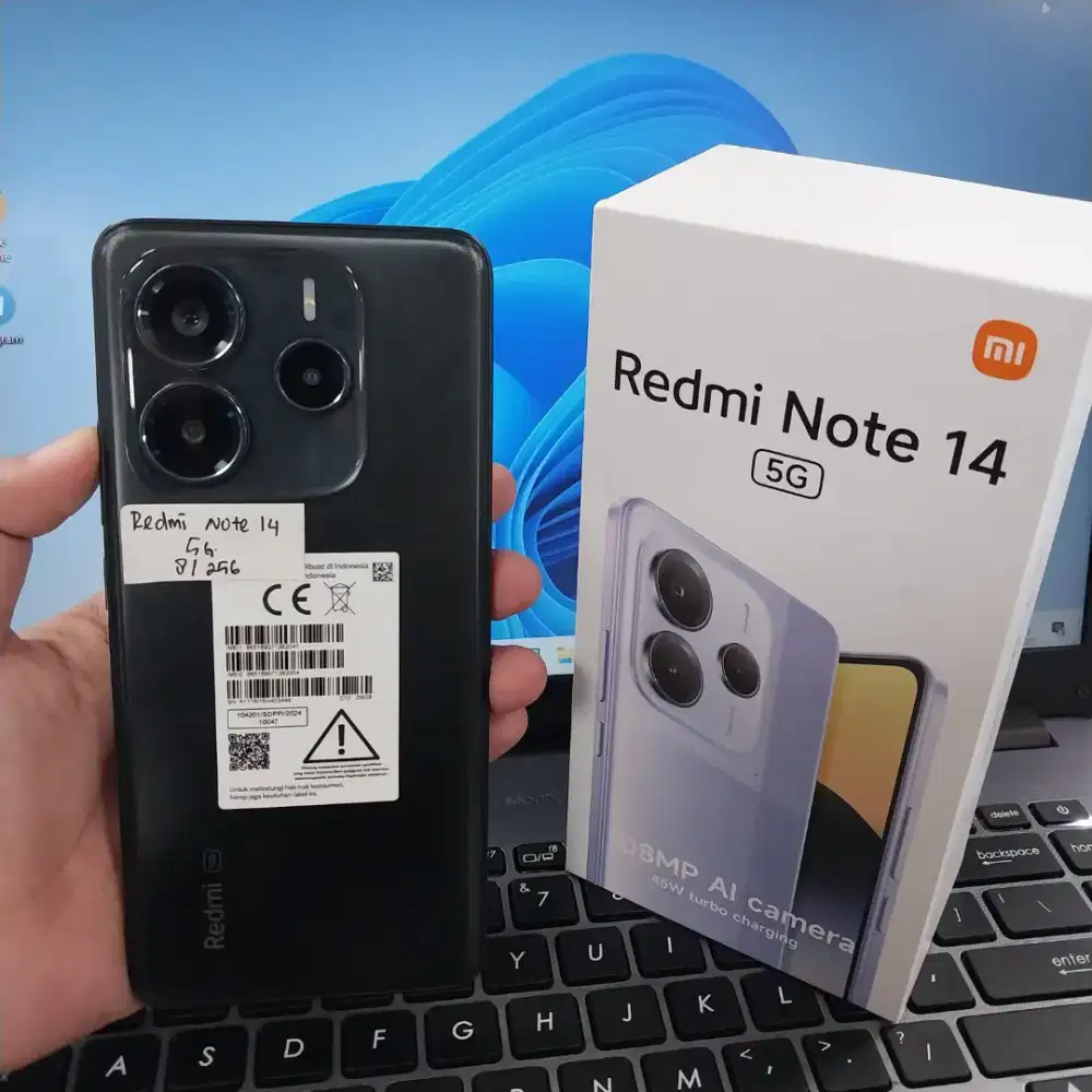 Redmi Note 14 5G 8/256gb
Fullset (charger bkn ori)