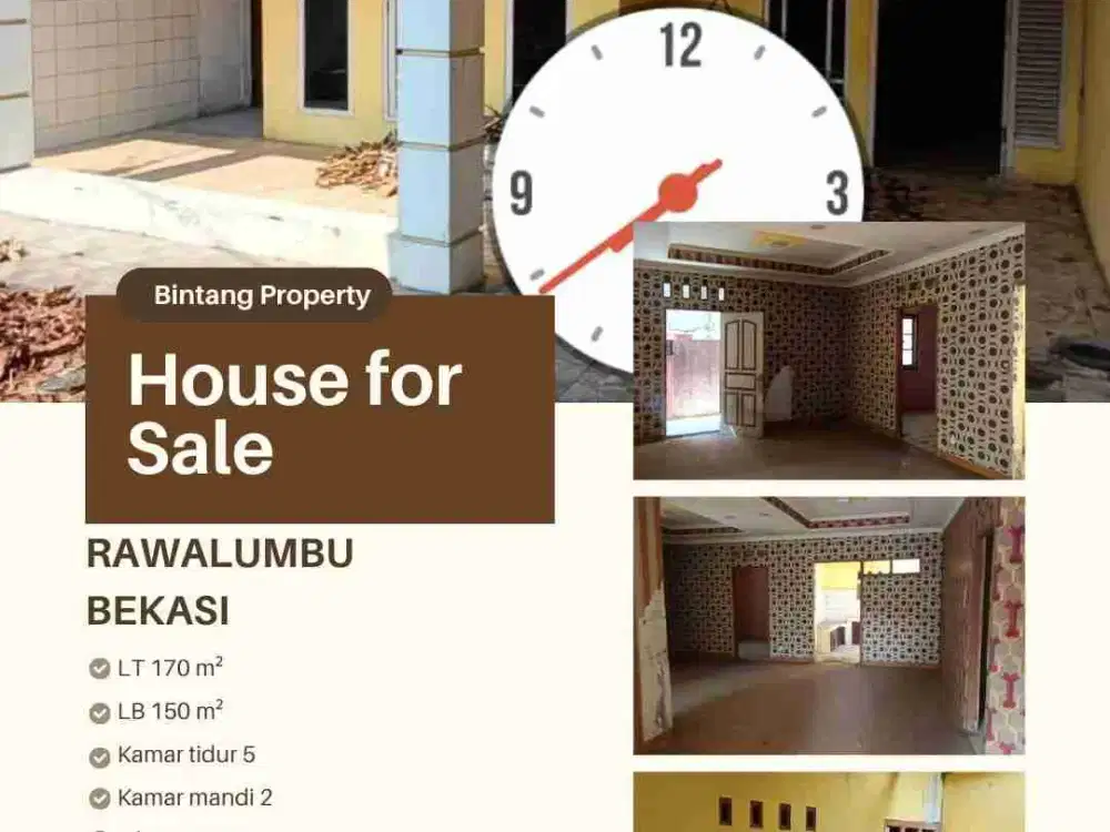 Dijual MURAH  rumah di Rawa Lumbu Bekasi