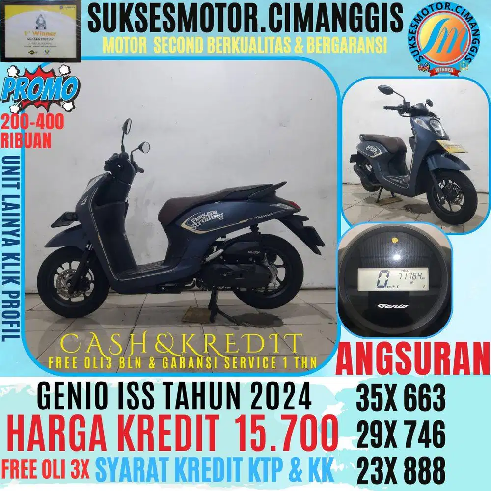 GENIO ISS TERMURAH CASH/KREDIT, KLIK PROFIL PROMO UNIT LAINYA