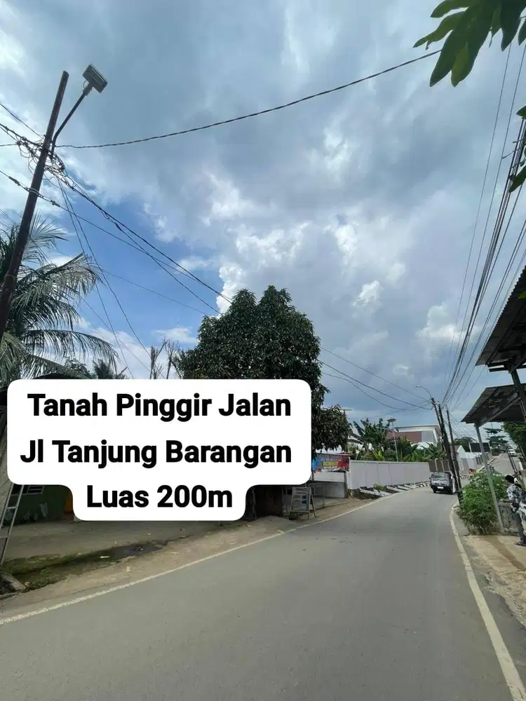 TANAH STRATEGIS PINGGIR JALAN TANJUNG BARANGAN
