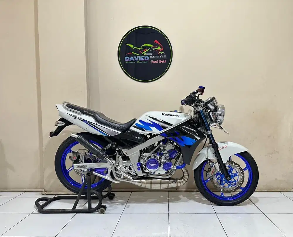 Ninja R 2013 asli albino spek mewah modif hedon pjk panjang
