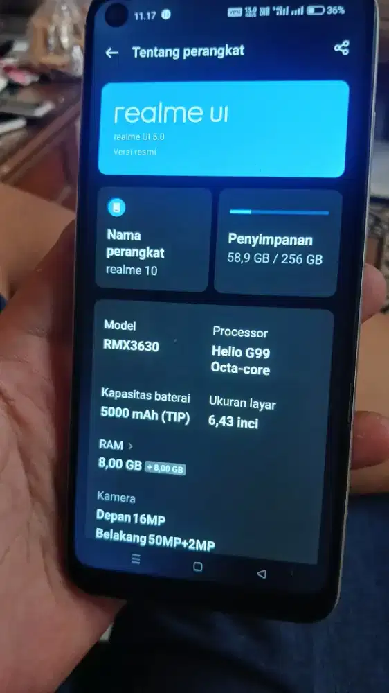 realme 10 8/256gb batangan modif xray