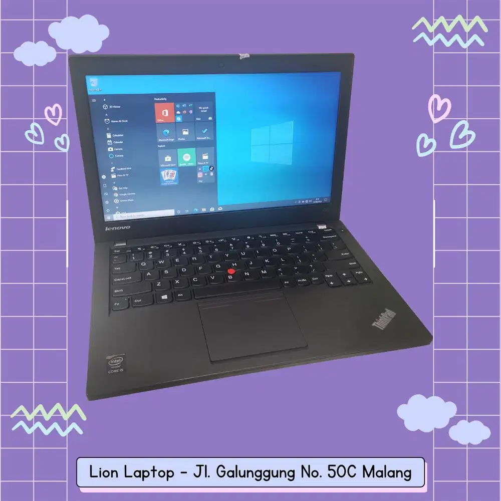 RAM 8GB SSD 256GB Core i5 Murah Lenovo Thinkpad X240 [15|10]