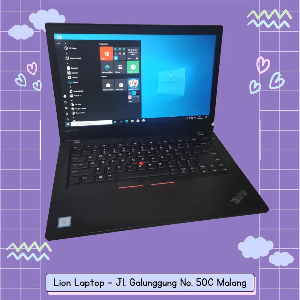 RAM 16GB Core i5 Gen7 SSD 256GB Lenovo Thinkpad T470 [15|10]