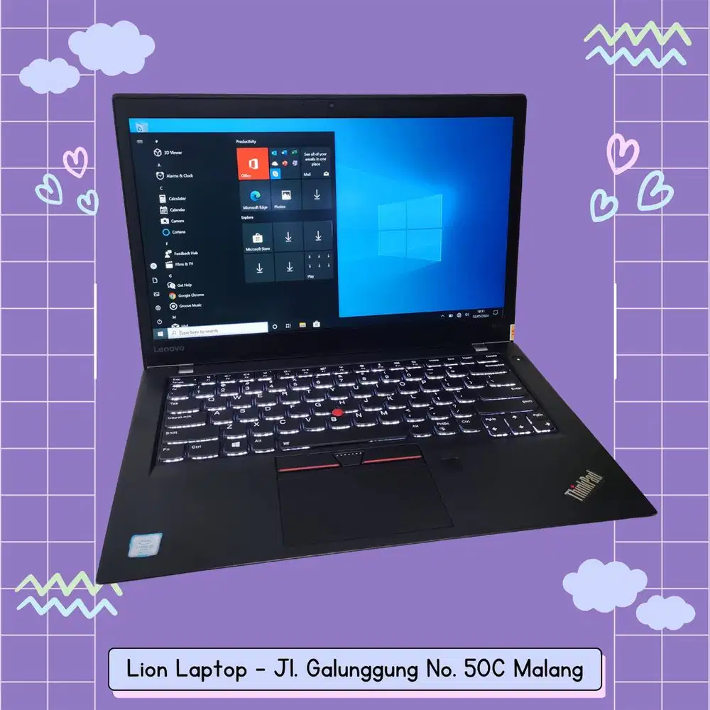 Core i5 Gen 7 RAM 8GB SLIM TOUCHSCREEN Lenovo Thinkpad T470s [15|10]